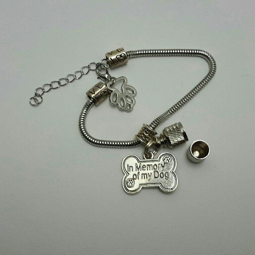 COPY - IN MEMORY OF MY DOG URN BRACELET